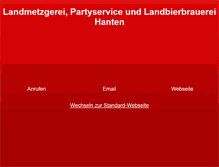 Tablet Screenshot of bauer-hanten.de